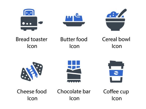 Breakfast Icon Set 2: A Versatile Design Tool for Every Project