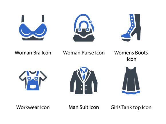 Clothes Fashion Icon Set 6: A Versatile Tool for Designers and Creators