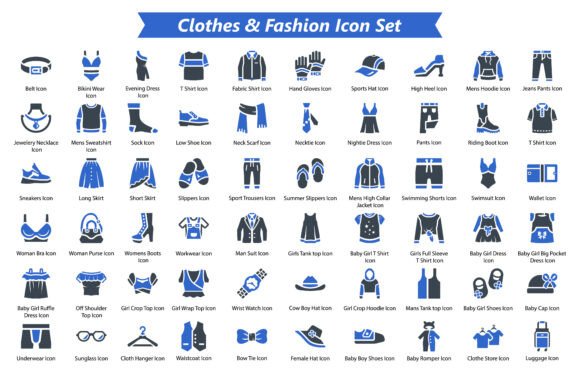 Clothes Fashion Icon Set: A Strategic Design Tool for Modern Creatives