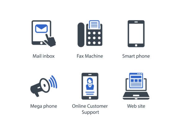 Contact Us Icon Set 8: A Comprehensive Design Resource