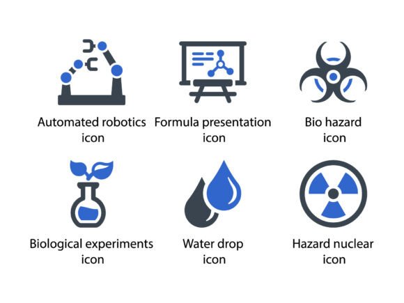 Enhancing Visual Communication with the Science Experiments Blue Icon Set 5