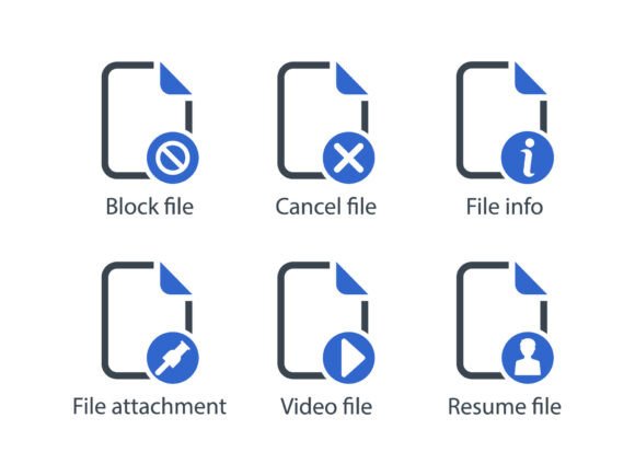 Files Icon Set 4: Essential Design Tools