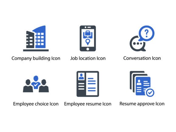 Find Job Interview Icon Set 3: A Design Essential