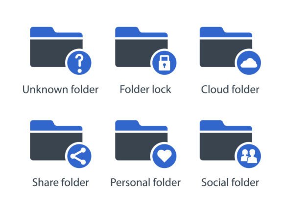 Folders Icon Set 3 for Designers and Developers