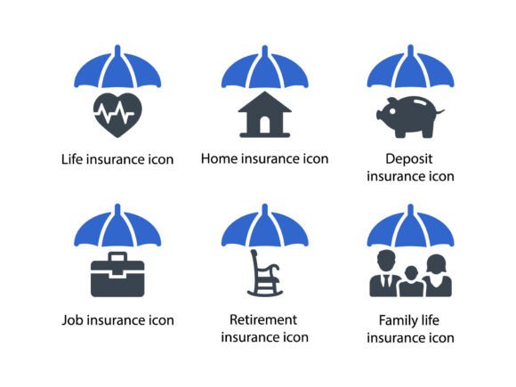 Life Insurance Icon Set 1: A Versatile Design Tool for Modern Projects