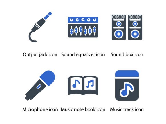 Musical Instrument Icon Set 5: Elevating Visual Communication in Design