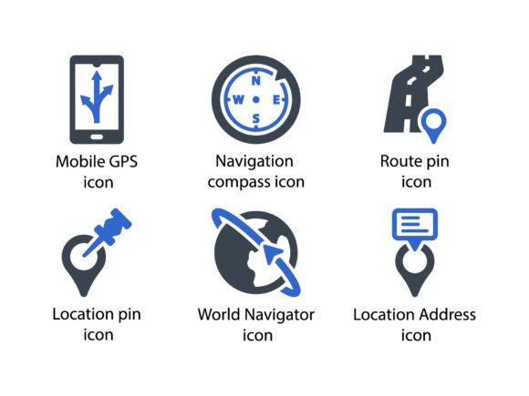 Navigation Icon Set 2: Essential Design Tools