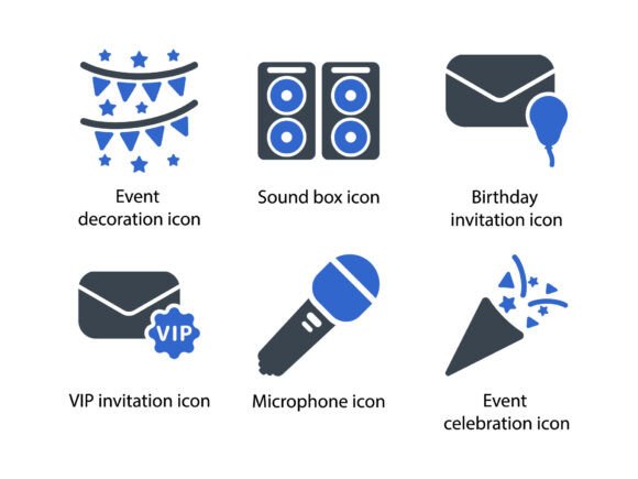 Party Celebration Icon Set 2