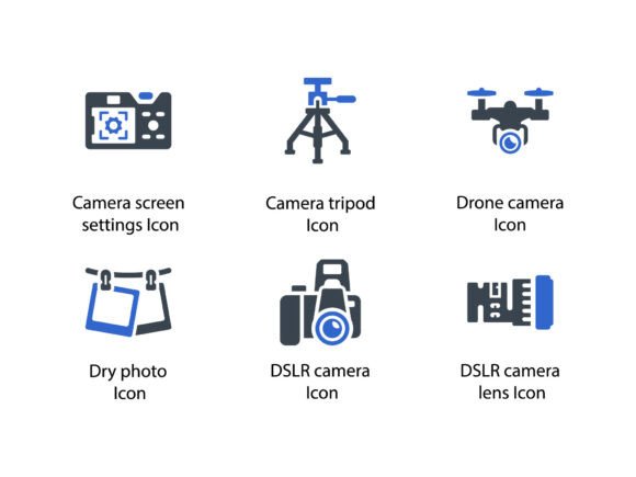 Photography Accessories Icon Set 2: A Practical Tool for Designers and Creators