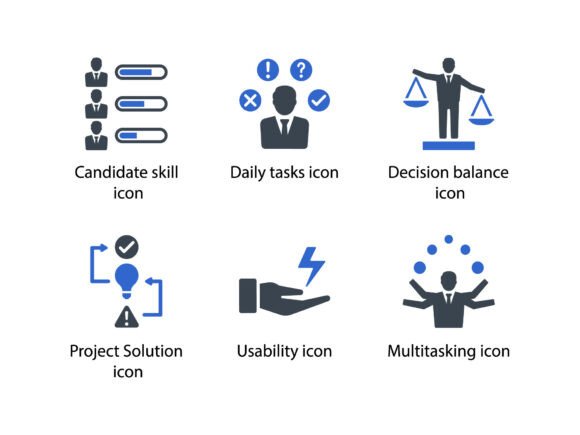 Project Management Icon Set 2: A Versatile Tool for Designers and Professionals