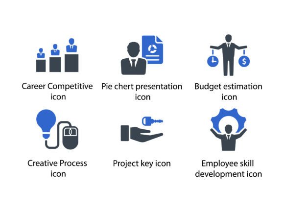 Project Management Icon Set 6: A Versatile Tool for Designers and Professionals