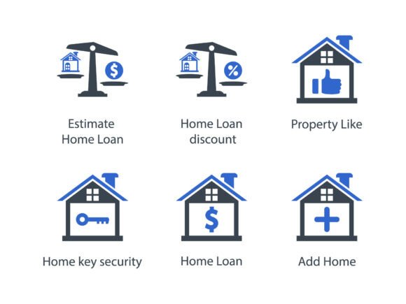 Real Estate Icon Set 6: A Versatile Tool for Designers and Professionals