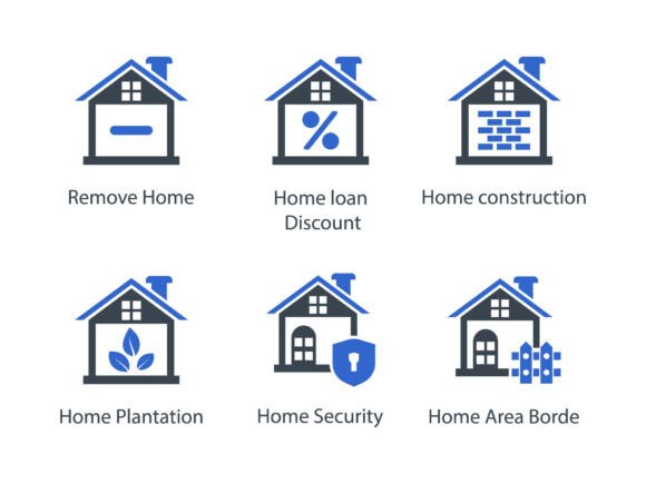 Real Estate Icon Set 7 for Modern Design Projects