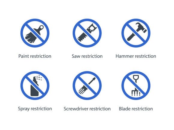Restriction Icon Set 3: Essential Design Tool