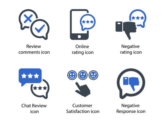 Review Feedback Icon Set 4