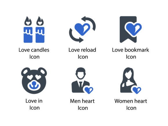 Romance and Love Icon Set 10