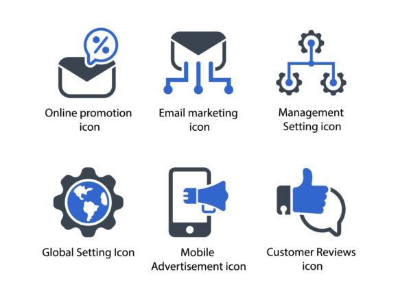 SEO Web Icon Set 6: A Design Essential