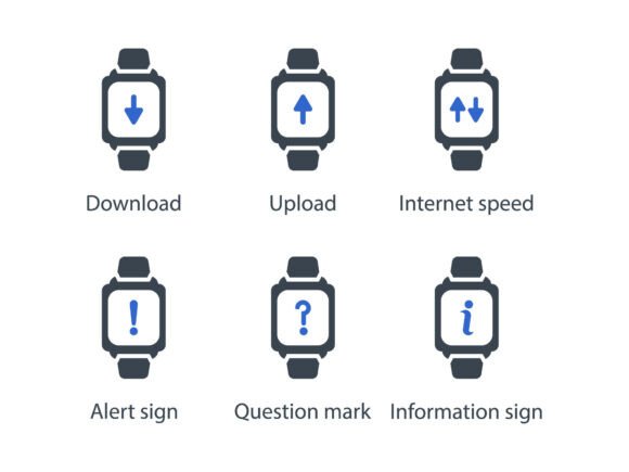 Smart Watch Icon Set 2: A Versatile Design Tool for Modern Projects