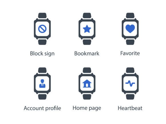 Smart Watch Icon Set 3